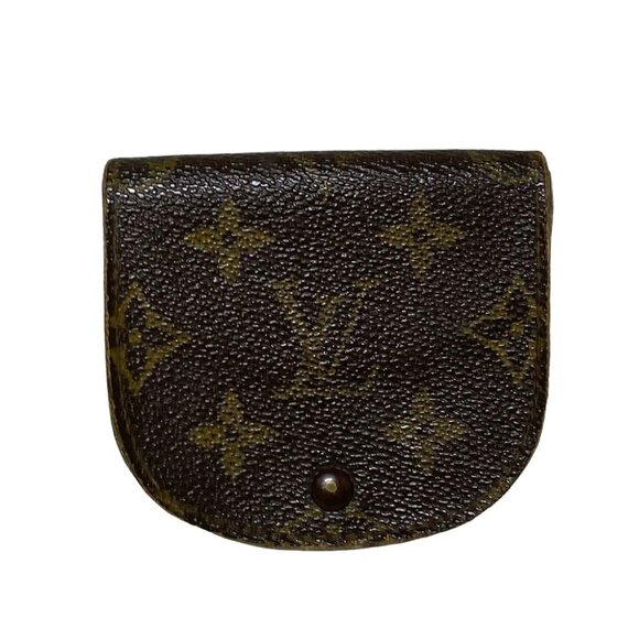 Auth LOUIS VUITTON Porte Monnaie Gousset Monogram 844 Coin Case - Picture 1 of 8